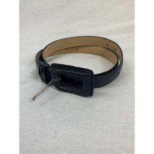 Women's Brighton Black Faux Snake Skin Belt Sz 31